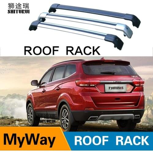 SHITURUI 2Pcs Roof bars For LIFAN MyWay 2017+ 2018 2019 Aluminum Alloy Side Bars Cross Rails Roof Rack Luggage Carrier