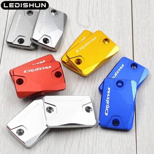 For SYM CRUISYM 300 CRUISYM300 GTS300 GTS 300iMotorcycle Brake Fluid Reservoir Tank Cover CNC Aluminum Brake Fluid Reservoir Cap