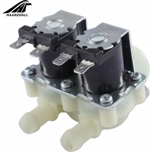 DN20 G3/4 1 In 2 DC 12V 24V AC 220V Pressure Dual Electric Water Inlet Solenoid Valve Normally Close For Washing Machine
