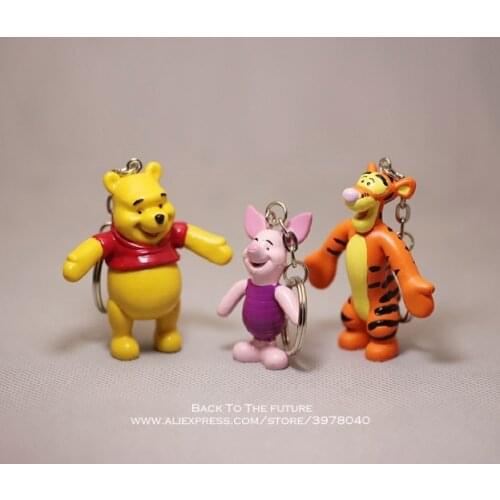Disney Winnie the Pooh Tigger Piglet 3pcs/set 5-6cm Action Figure Anime Decoration Collection Figurine Toy model for children