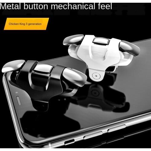 Mobile Gaming Trigger Joystick For PUBG Mobile Gamepad Fire Button Aim Key L1R1 and 2 Pairs Gaming Finger Covers Transparent