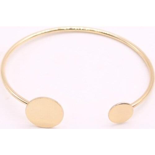 Round bangles for girls Two size circles women bangles