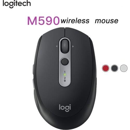Logitech M590 multi-device mute wireless mouse home office Youlian 1000 DPI Bluetooth mouse For PC Desktop Laptop