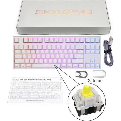 LXAA Mechanical Gaming Keyboard 87 Keys 16.8 million Color RGB LED Backlit Programmable for PC/Mac Gamer Gateron Optical