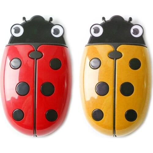 Cute Ladybug Fridge Magnetic Storage Box Eraser Whiteboard Pen Organizer Save Space Kitchen Container