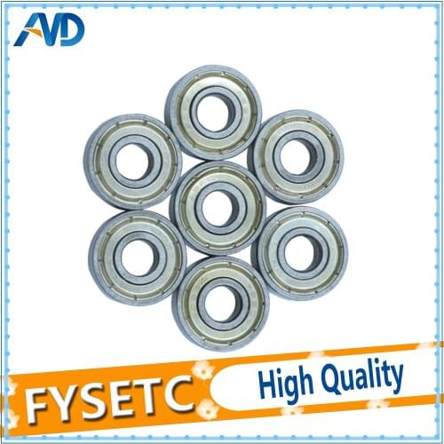 5pcs Shielded Miniature High-carbon Steel Single Row 608ZZ ABEC-7 Deep Groove Ball Bearing 8*22*7 8x22x7 mm 608 ZZZ
