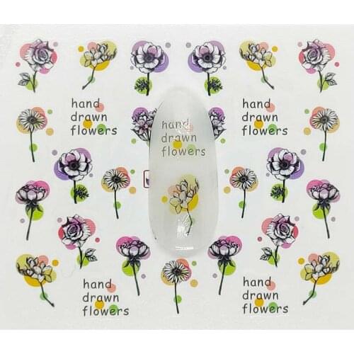 Nail Sticker Feathe DIY Manicure Slider Embossed Adhesive Nail Art Tips Decorations Decals B19