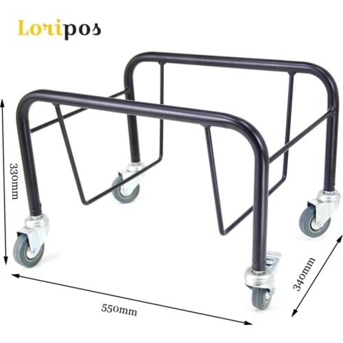 Plastic Shopping Basket Holder Frame Shopping Basket Wheels Black Bottom Base Wheel For Supermarket Convenience Stores Metal
