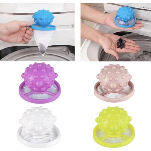 Floating Lint Hair Catcher Washing Machine Hair Ball Suction Hair Remover Lint Rollers & Brushes #W5