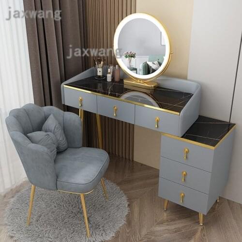Luxury Dressing Table for Bedroom Furniture Modern Vanity Home Dressers Creative Living Room Storage Side Cabinet Dressing Chair