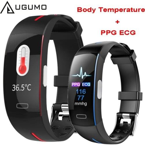 UGUMO P3A Smart Watch ECG PPG Heart Rate Blood Pressure Monitoring SmartWatch Body Temperature Measure Smart Band for Men Women