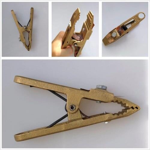 Welding Clamp 600A Ground Clamp Heavy Duty Earth Clamp for Welding/Cutting/Electrical Transaction Cable Holder Full Copper Body
