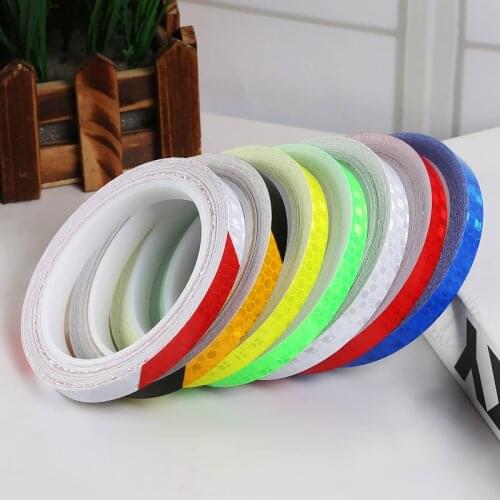 4pcs High Visibility Adhesive Reflective Tape Luminous Sticker For Bicycle Motorcycle Car Traffic Security Warning Reflector