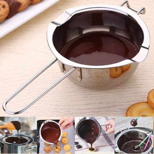 Stainless Steel Chocolate Cheese Melting Pot Pan Bowl DIY Accessories Tool