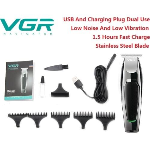 VGR Professional Hair Trimmer Waterproof Hair Machine Face Hair Clipper Electric Hair Clippers Men Beard Trimmer R-30