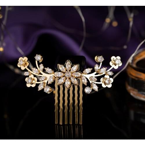 Headpiece HADIYANA Simple Gorgeou Romantic Flower Shape Women Wedding Hair Accessories Headband Zirconia BCY8939 Corona Princesa