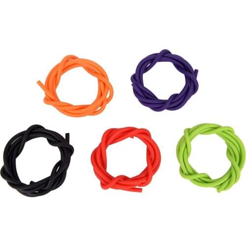 1m 2x4mm Slingshots Rubber Tube Natural Latex Tubing Band For Slingshot Hunting Catapult Elastic Part Fitness Bungee 5 Colors