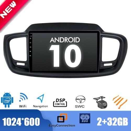 10.1" Android 10.0 Radio for KIA Sorento 2015 Car Multimedia Player GPS Stereo DSP 2.5D IPS WIFI TPMS BT