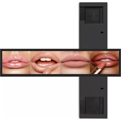 28 inch 702.6mm*168.1mm Ultra wide Android Smart LCD display for supermarket shelf, restaurants, airports, metro coach station