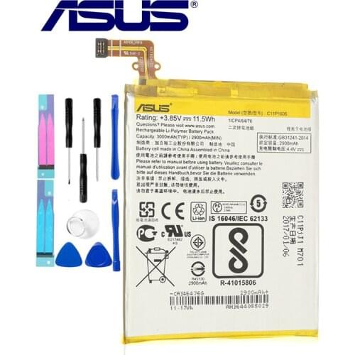 ASUS 100% Original C11P1605 3000mAh Battery For ASUS ZenFone 3 ZS550KL 570KL Z01FD Latest Production Battery+Tracking Number
