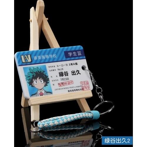 1pcs My Hero Academia Student ID Card Case Shoto Izuku All·Might Boku no Hero Academia Bank Cards Cover PVC Anime Props 10*6.2cm