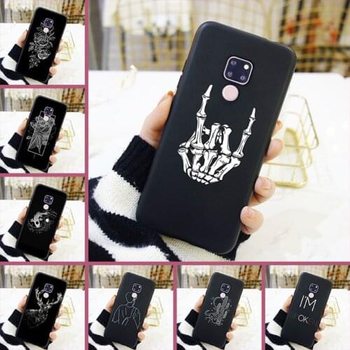 For Huawei Mate 20 10 9 Lite Phone Case Silicone Soft Flower Cactus Deer Art Aesthetic Back Cover For Huawei Mate 7 8 9 10 Pro