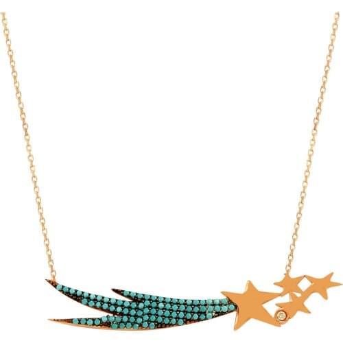 Coment Necklace Star Necklace Tail Star Halley Tail Star Necklace Silver Women High Quality 2020 New Fashion Jewelry Gold