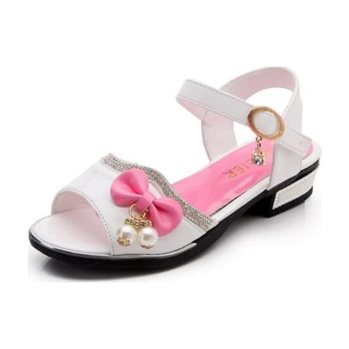 Children Shoes Beads Girls Shoes Princess Shoes Fashion Girls Sandals Kids Designer Single Shoes Summer Girls Sandals
