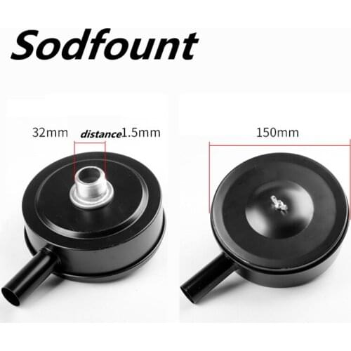 1pcs 32mm Air Compressor Parts Metal Air Compressor Intake Filter Noise Muffler Silencer