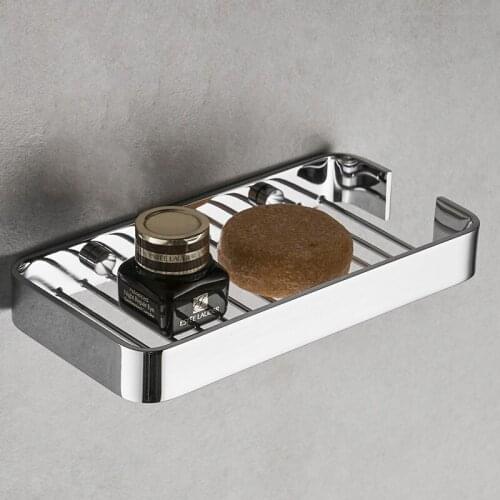 Chrome Brass Bathroom Shelf Shower Baskets Wall Mounted Holder Shampoo Holder Soap Towel Holder Bathroom Accessories