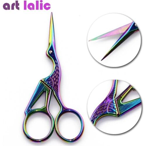 1PC Classic Chameleon Crane Bird Scissors Durable Stainless Steel Manicure Cutter Remover Scissor Nail Cuticle Styling Tool