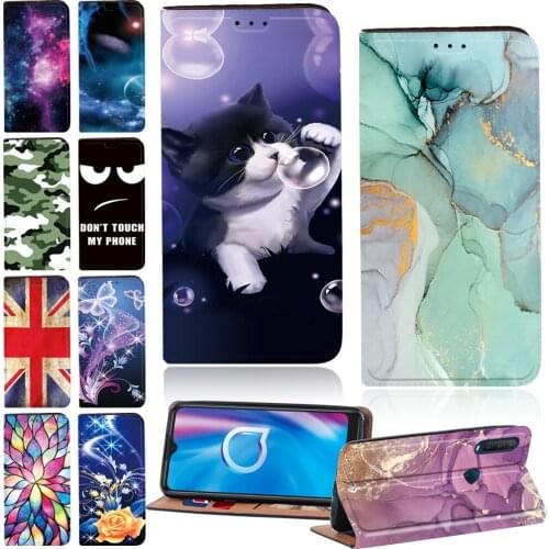 Phone Wallet Leather Case for Alcatel 1C/Alcatel 1S 2020/3L 2020/1V 2020 Casual Style Print Dust-proof Flip Mobile Phone Cover