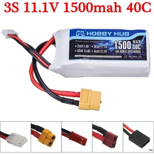 3S 11.1v 1500mAh 40c LiPo Battery for Rc Car Boat Helicopter Airplane 11.1v Rechargeable Battery T/XT60/JST Plug For WLtoys V950
