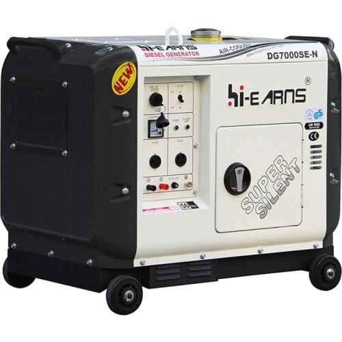 Best price 5KW 6KW silent electric 100% copper air cooled diesel generator