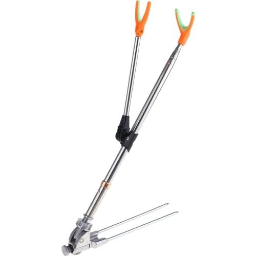 Stainless Steel Folding Fishing Rod Stand Pole Bracket Rod Holder Support Stand Universal Tackle Fishing Tools