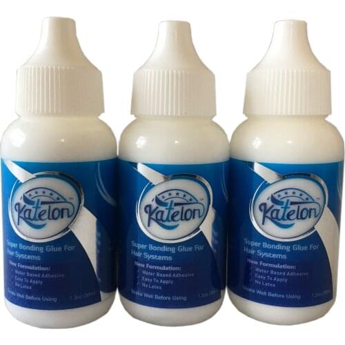 New arrival 1 bottle 1.3 Oz 38 ml Katelon super adhesive glue wig bonding glue for lace wig and toupee