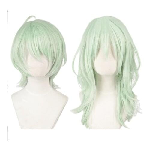 Game Fire Emblem ThreeHouses Byleth Beleth Cosplay Wig Mint Green Heat Resistant Synthetic Hair Wigs + Wig Cap