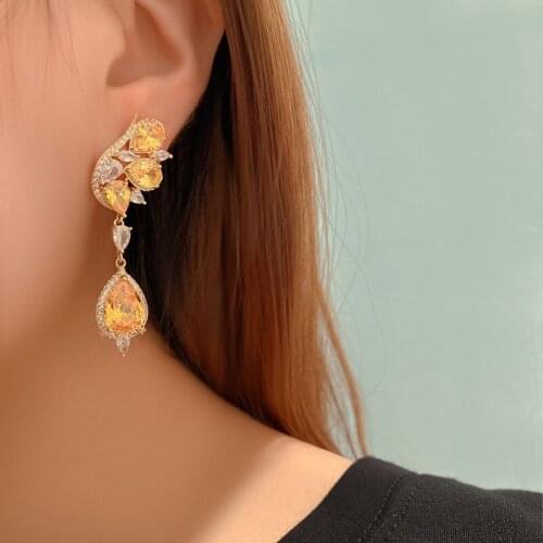 Luxury Famous Brand Fashion Drop Earrings Vintage Jewelry for Woman Party Gift