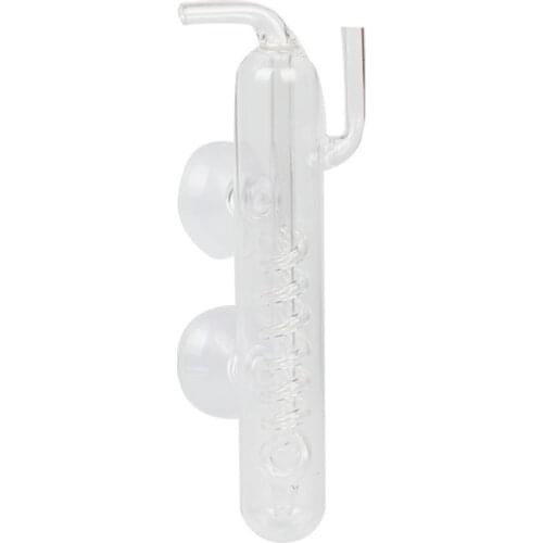 69HC Glass CO2 Diffuser Bubble Counter for Aquarium Planted Tank Estimate CO2 Release Amount Easy Fix by Suction Cups