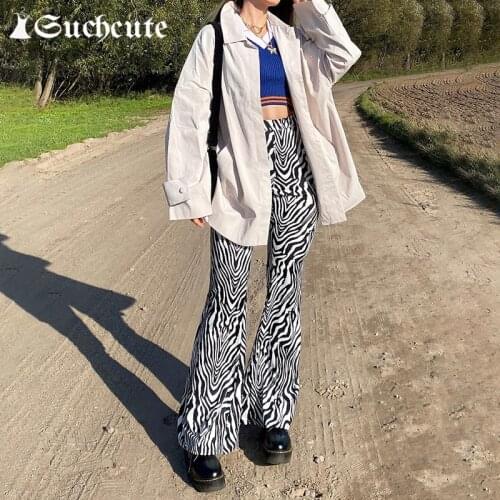 Suchcute Women's Flared Trousers