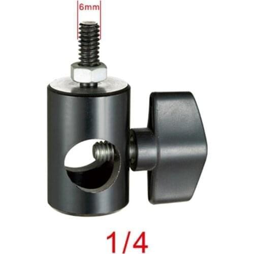 Tripod Light Stand Flat Head Converter to 1/4 Screw Adapter for LED Light Monitor Flash Light Photography Accessories