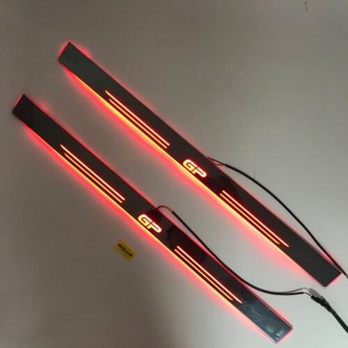 Express delivery led door sill plate strip welcome light threshold guard protectors for Bmw mini f57