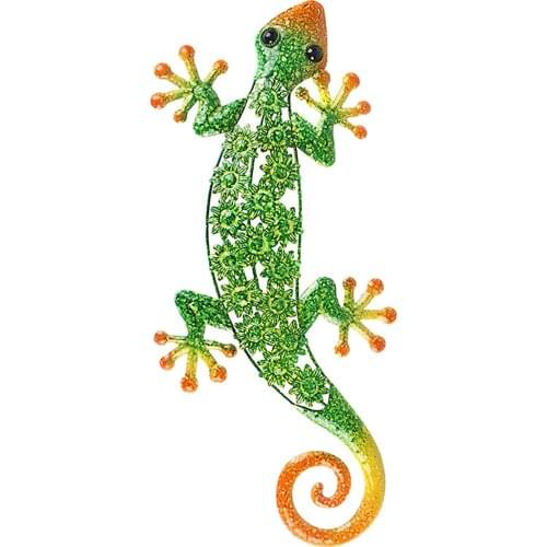 Premium Metal Gecko Wall Decoration ing for Garden Yard Ornament