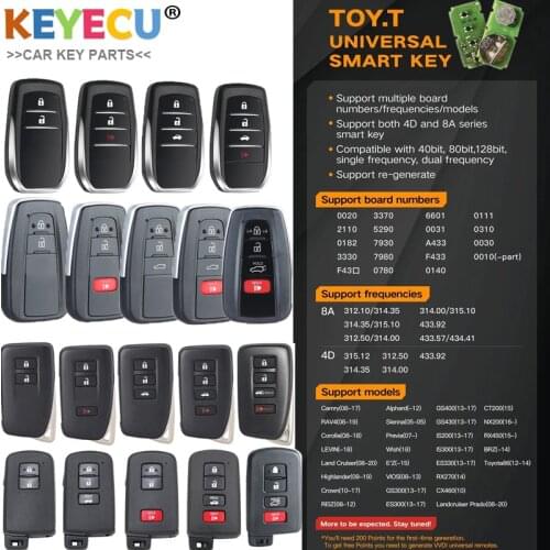 Xhorse VVDI XM Smart Universal Remote Key w/case for Toyota 4D 8A for KEY TOOL Plus Max VVDI2 VVDI Mini Support Renew & Rewrite