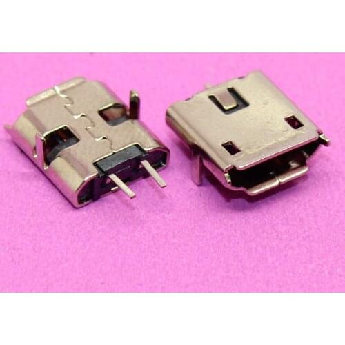 YuXi High quality 2PIN Micro USB jack socket charging port connector, 7.2mm