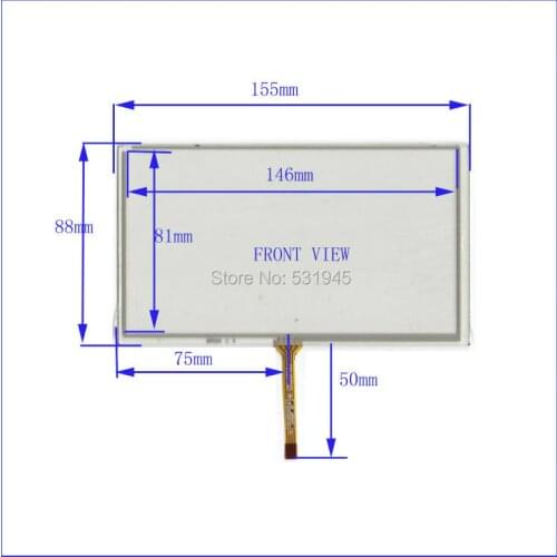 ZhiYuSun 6.2 Inch Touch Screen 155mm*88mm 155*88 for tble compatible XWT536 for soling gps touch on TM062RDH03 display