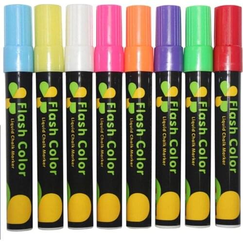 1pcs New Creative Color Erasable Highlighter For Fluorescent Plate Pens Liquid Chalk Marker Korean Stationery