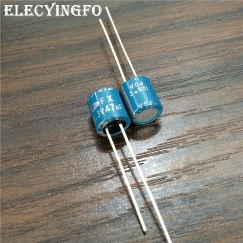 10pcs 47uF 6.3V SAMWHA FX Series 6x7mm 6.3V47uF Low ESR High Grade Solid Capacitor