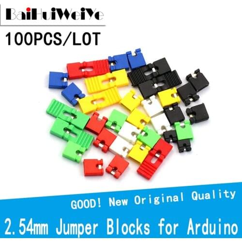 100pcs Pin Header Jumper blocks Connector 2.54 mm for 3 1/2 Hard Disk Drive CD/DVD Drive Motherboard and/or Expansion Card G25