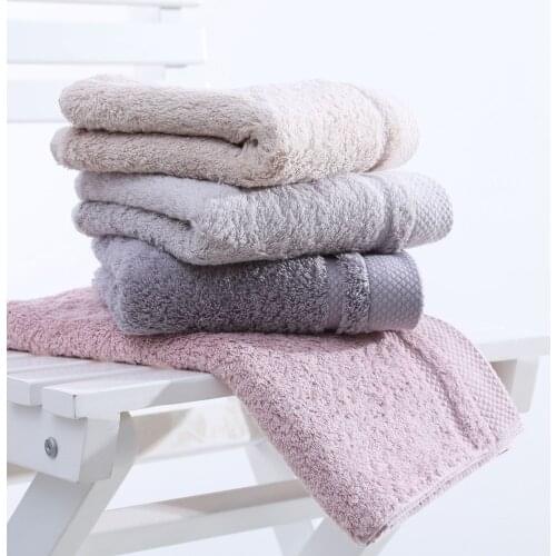 3 pcs towel set Super soft long stapled cotton towel set excellent water-absorbing quality towel